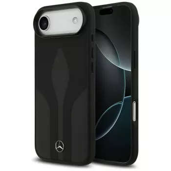 Mercedes Leather The Move MagSafe dėklas iPhone Air, juodas