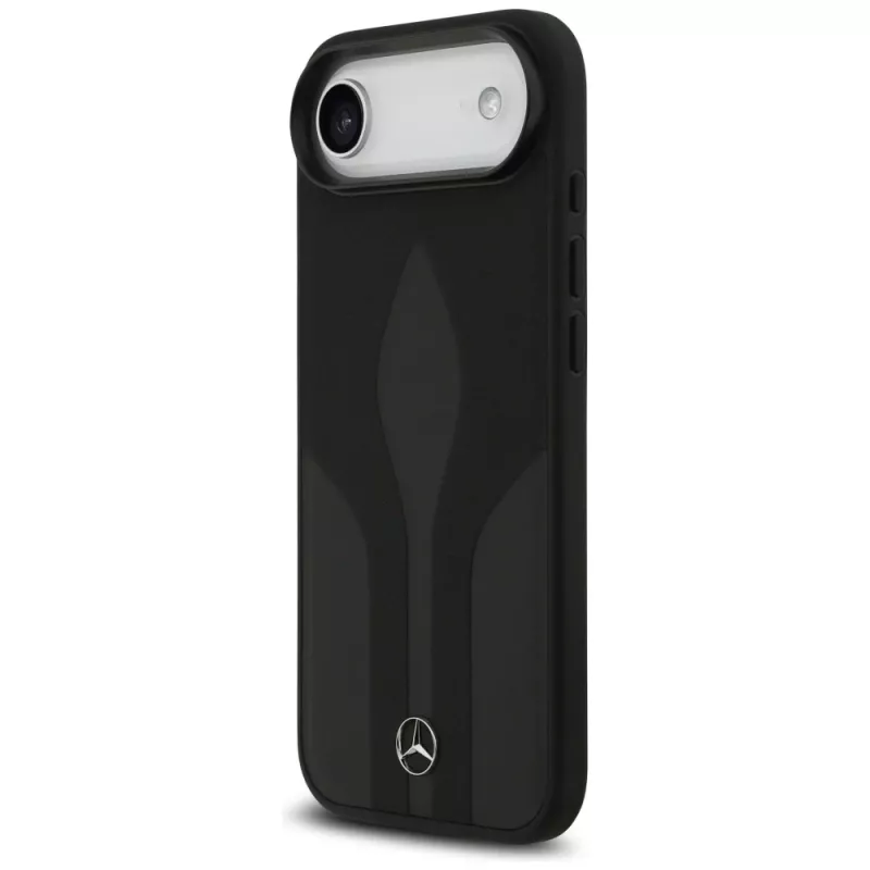 Mercedes Leather The Move MagSafe dėklas iPhone Air, juodas