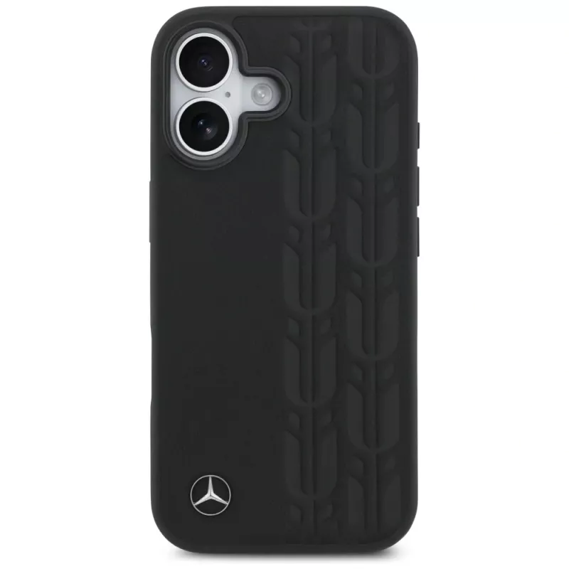 Mercedes odinis „Laurel Leaves“ MagSafe dėklas iPhone 17, juodas
