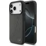Mercedes Leather Large Laurel Leaf MagSafe dėklas iPhone 17 Pro, antracitinis