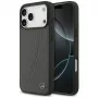 Mercedes Leather Large Laurel Leave MagSafe Case for iPhone 17 Pro Max Anthracite