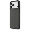 Mercedes Leather Large Laurel Leave MagSafe Case for iPhone 17 Pro Max Anthracite