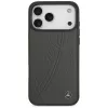 Mercedes Leather Large Laurel Leave MagSafe Case for iPhone 17 Pro Max Anthracite