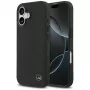 Mercedes Leather Large Laurel Leave MagSafe dėklas iPhone 17, juodas