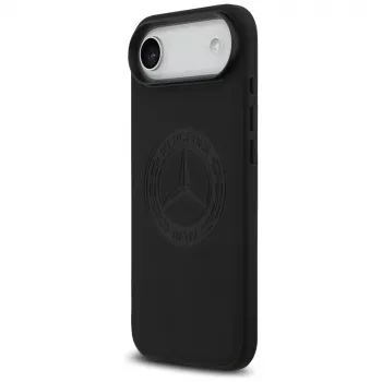Mercedes Leather Vintage Logo MagSafe dėklas iPhone Air Black