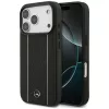 Mercedes Leather Star Pattern Stripes MagSafe Case for iPhone 17 Pro Black