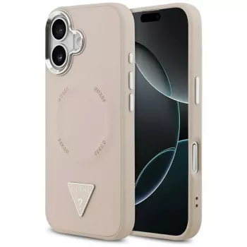 Guess Triangle Logo MagSafe Case for iPhone 17 (Pink)