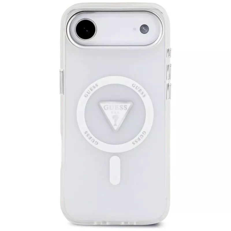 Guess IML Gradient Triangle Logo MagSafe Case for iPhone Air Transparent