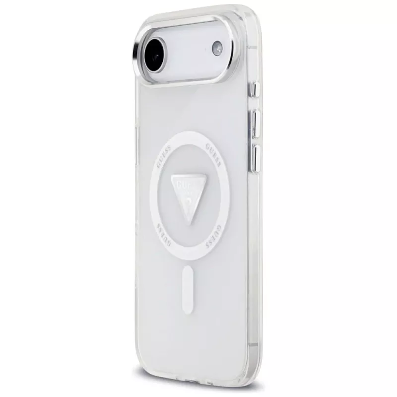Guess IML Gradient Triangle Logo MagSafe Case for iPhone Air Transparent