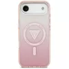 Guess IML Gradient Triangle Logo MagSafe Case for iPhone Air Pink