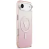 Guess IML Gradient Triangle Logo MagSafe Case for iPhone Air Pink