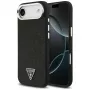 Guess Glitter Triangle Logo MagSafe Dėklas, skirtas iPhone Air, juodas