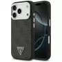 Guess 4G Triangle Logo MagSafe Dėklas, skirtas iPhone 17 Pro (Juodas)