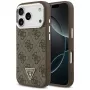 Guess 4G Triangle Logo MagSafe Dėklas, skirtas iPhone 17 Pro (Ruda spalva)