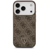 Guess 4G Triangle Logo MagSafe Dėklas, skirtas iPhone 17 Pro (Ruda spalva)