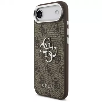 Guess GUHCP17MP4G4SMCW 4G Big 4G Classic Logo dėklas iPhone Air – rudas / sidabrinis