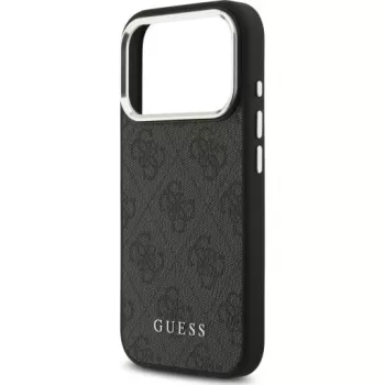 Guess 4G Classic Logo Dėklas su MagSafe, skirtas iPhone 17 Pro (Juodas)