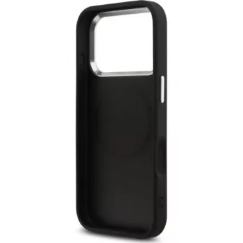 Guess 4G Classic Logo Dėklas su MagSafe, skirtas iPhone 17 Pro (Juodas)
