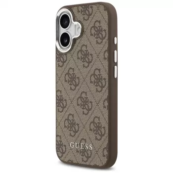 Guess 4G Classic Logo MagSafe Dėklas, skirtas iPhone 17, Ruda