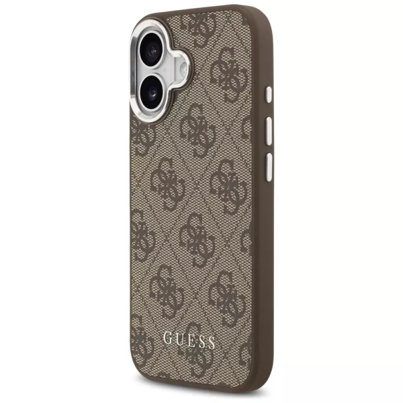 Guess 4G Classic Logo MagSafe Dėklas, skirtas iPhone 17, Ruda