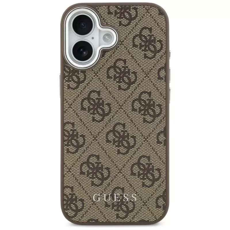 Guess 4G Classic Logo MagSafe Dėklas, skirtas iPhone 17, Ruda