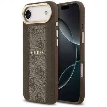Guess 4G Stripe MagSafe Dėklas, skirtas iPhone Air, Ruda spalva