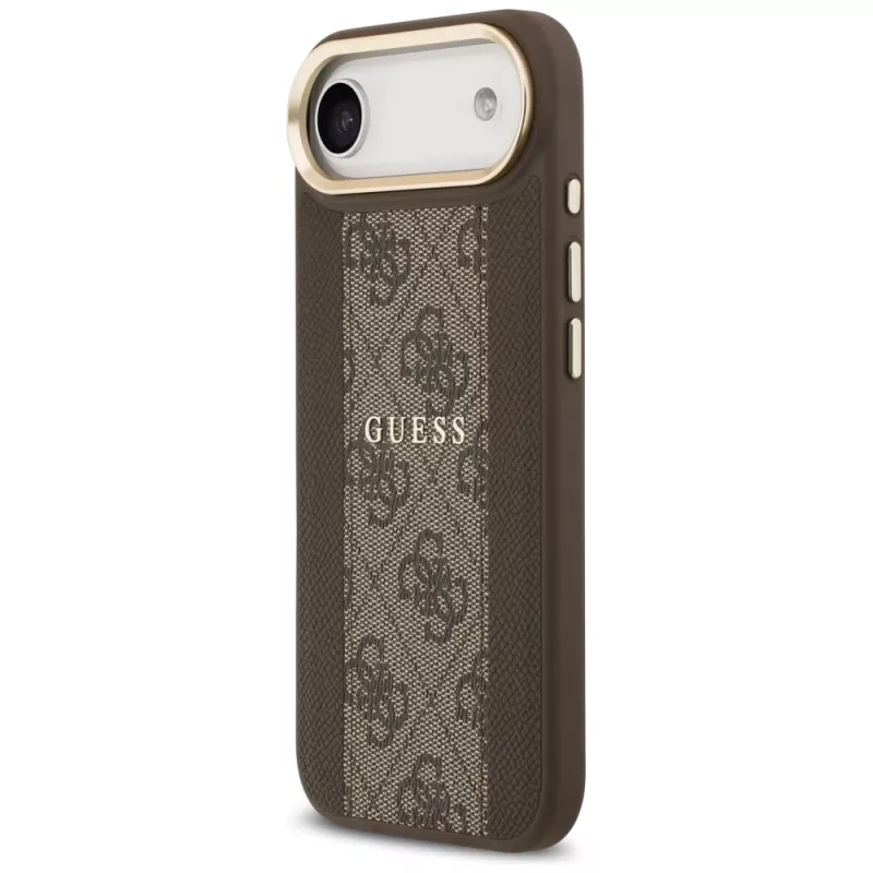 Guess 4G Stripe MagSafe Dėklas, skirtas iPhone Air, Ruda spalva