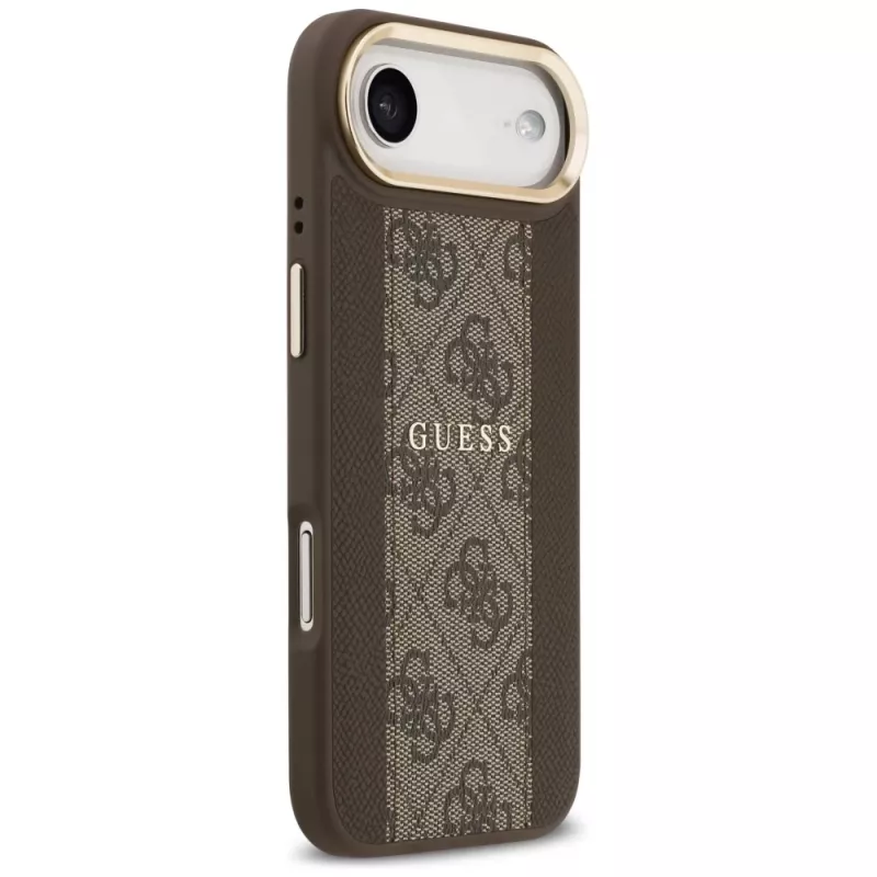 Guess 4G Stripe MagSafe Dėklas, skirtas iPhone Air, Ruda spalva