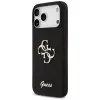 Guess Silicone Big 4G Script Dėklas, skirtas iPhone 17 Pro Max, Juodas