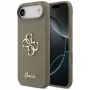 Guess Silicone Big 4G Script Dėklas, skirtas iPhone Air, rudas