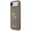 Guess Silicone Big 4G Script Dėklas, skirtas iPhone Air, rudas