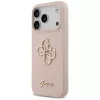 Guess Silicone Big 4G Script Back Cover, skirta Apple iPhone 17 Pro – rožinė
