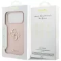Guess Silicone Big 4G Script Dėklas, skirtas Apple iPhone 17 Pro Max - Rožinis