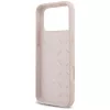 Guess Silicone Big 4G Script Dėklas, skirtas Apple iPhone 17 Pro Max - Rožinis