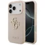 Guess Grained Big 4G & Classic Logo Dėklas, iPhone 17 Pro, Rožinis