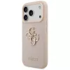 Guess Grained Big 4G & Classic Logo Dėklas, iPhone 17 Pro, Rožinis
