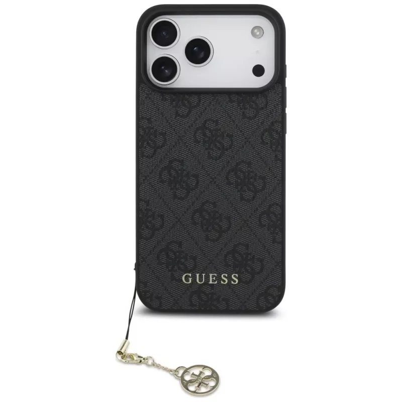 Guess 4G Charms Collection MagSafe Case for iPhone 17 Pro Max Black
