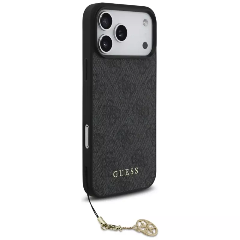 Guess 4G Charms Collection MagSafe Case for iPhone 17 Pro Max Black