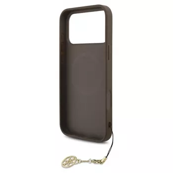 Guess 4G Charms Collection MagSafe Case for iPhone 17 Pro Max (Brown)