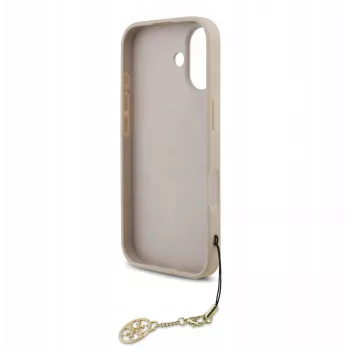 Guess 4G Charms Collection MagSafe Dėklas, skirtas iPhone 17 (Rožinis)