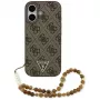Guess 4G Strap Triangle Logo MagSafe Case iPhone 17 Brown
