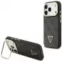 Guess 4G PU Triangle Logo & Stand Camera Magsafe Case for iPhone 17 Pro Black