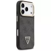 Guess 4G PU Triangle Logo & Stand Camera Magsafe Case for iPhone 17 Pro Black