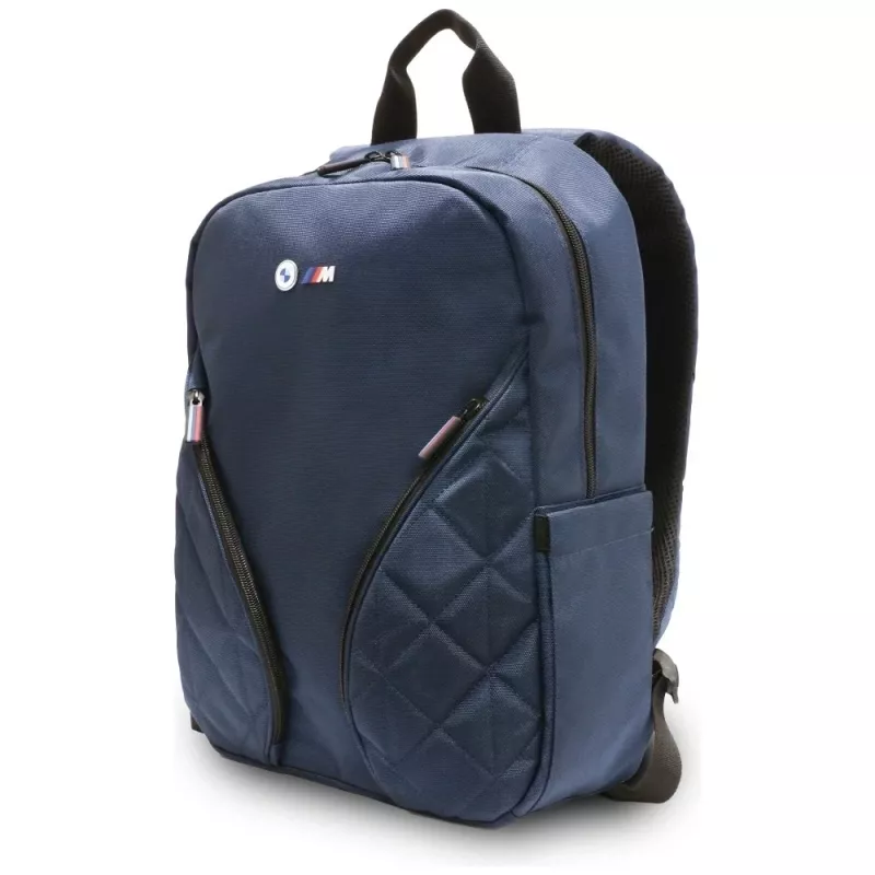 BMW Nylon Laptop Backpack 16 inch Navy Blue
