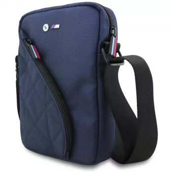BMW Nylon Pockets & Metal Logo Bag Navy Blue