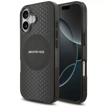 MERCEDES AMG Double Layer TransparentGraphics MagSafe Case for iPhone 17 Black