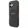 Mercedes AMG Double Layer Transparent Rhombs MagSafe dėklas iPhone 17, juodas/raudonas