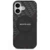 Mercedes AMG Double Layer Transparent Rhombs MagSafe dėklas iPhone 17, juodas/raudonas