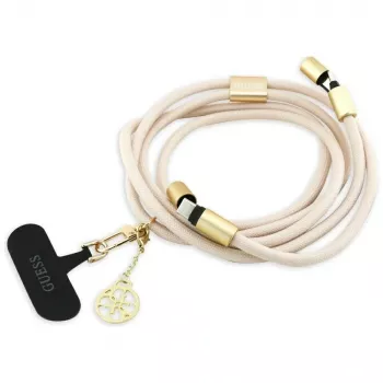 Guess Crossbody Strap 4G Charm – Universal Phone Strap / USB-C to USB-C kabelis 1,5 m (smėlio spalvos)
