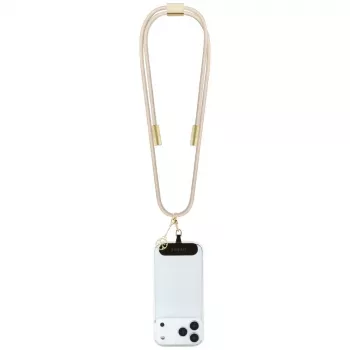 Guess Crossbody Strap 4G Charm – Universal Phone Strap / USB-C to USB-C kabelis 1,5 m (smėlio spalvos)